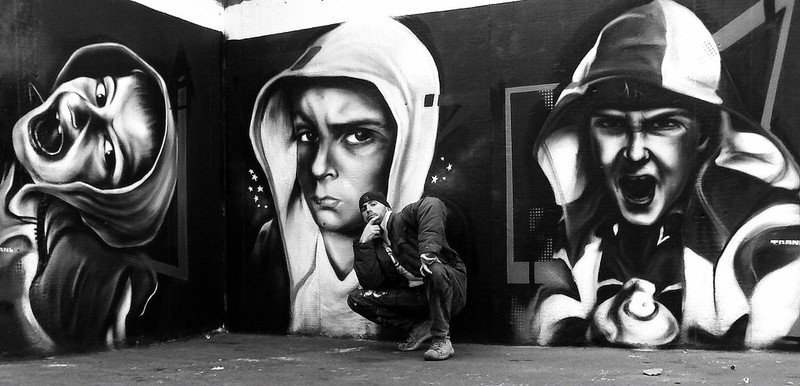 Photorealistic graffiti artist by Trans