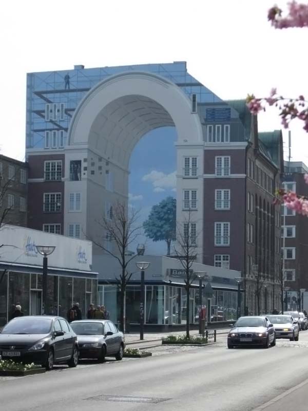 3D art on buildings