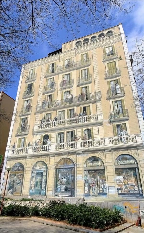 3D art on buildings