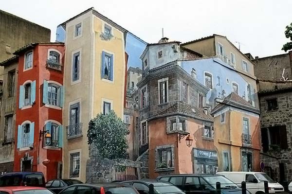 3D art on buildings