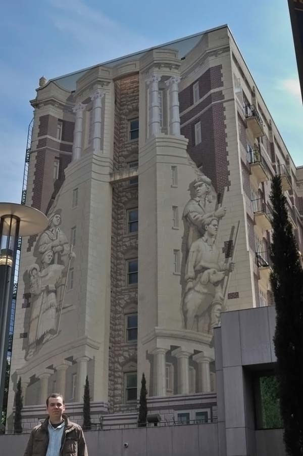 3D art on buildings