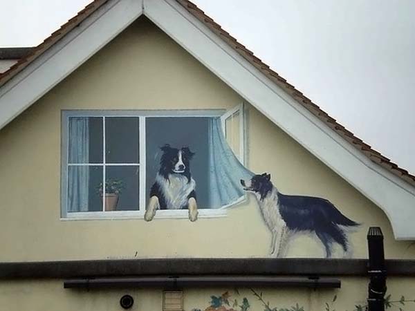 3D art on buildings