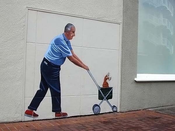 3D art on buildings