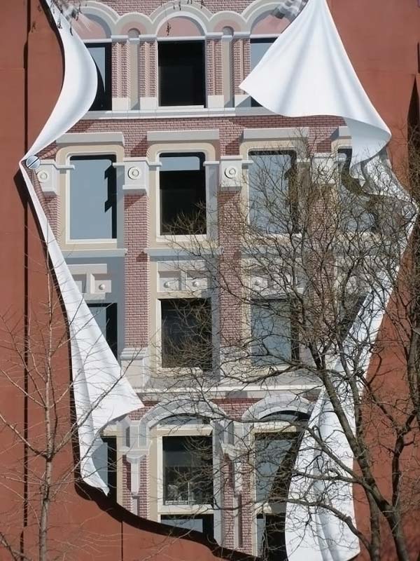 3D art on buildings