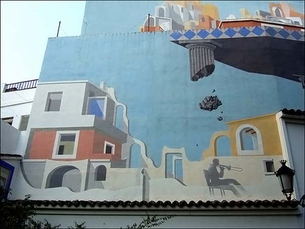 3D art on buildings