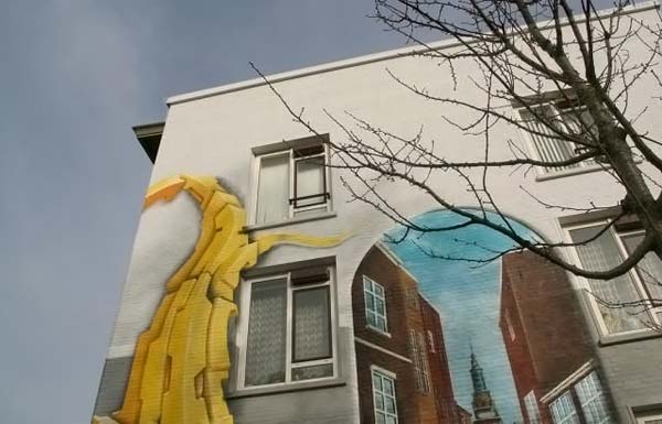 3D art on buildings