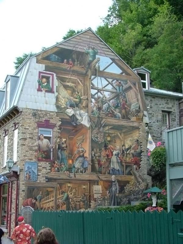 3D art on buildings