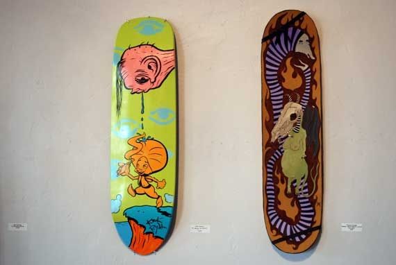 Skateboard art