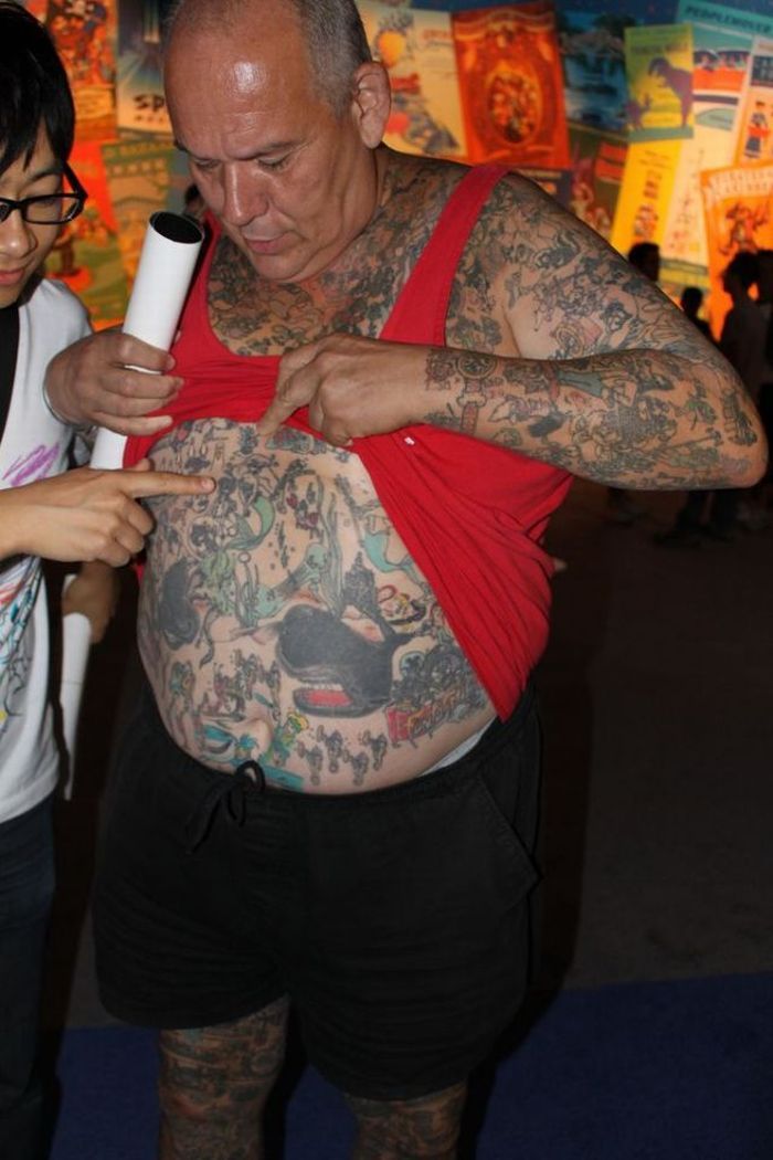 disney tattoo fan