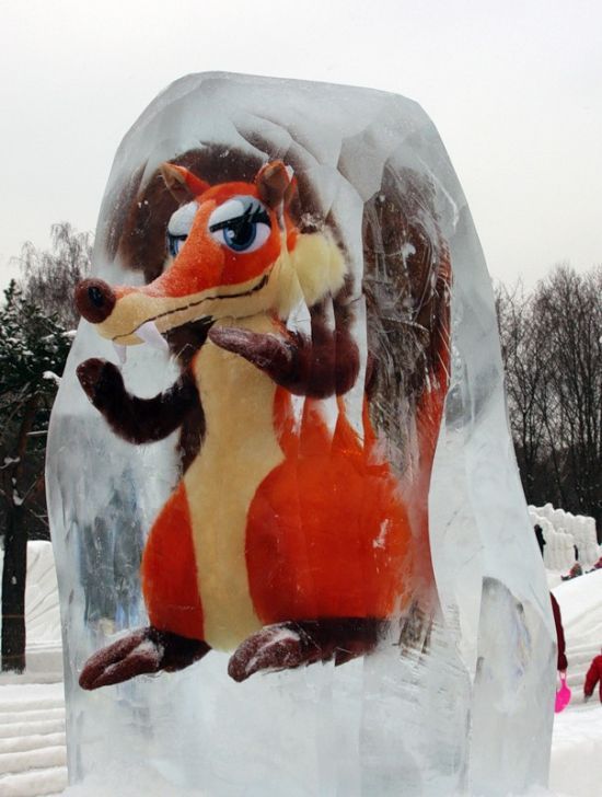 ice age art from ice