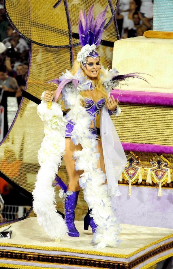 Rio carnival parade girls, Rio de Janeiro, Brazil