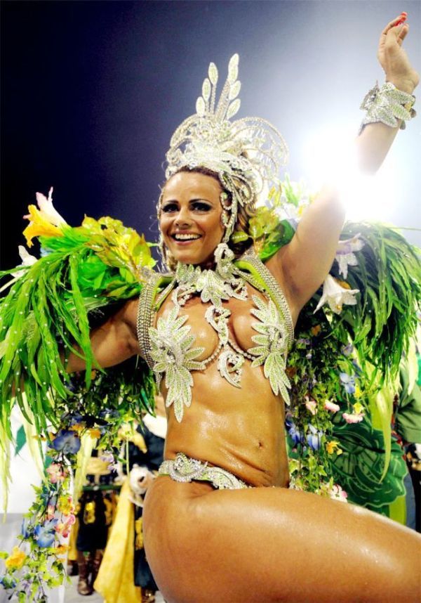 Rio carnival parade girls, Rio de Janeiro, Brazil