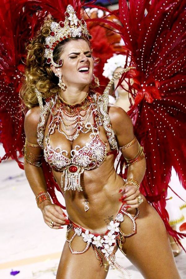 Rio carnival parade girls, Rio de Janeiro, Brazil