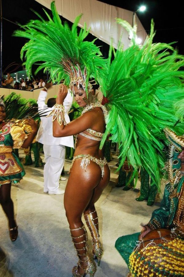 Rio carnival parade girls, Rio de Janeiro, Brazil