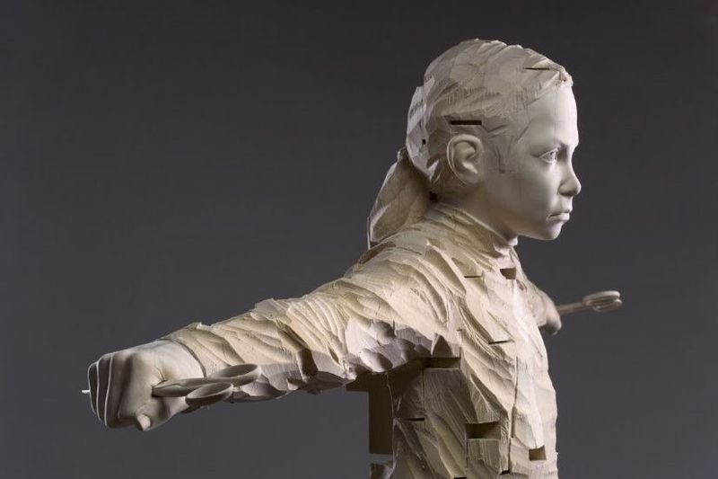 Wood Sculptures by Gehard Demetz