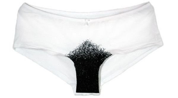 underwear with hair