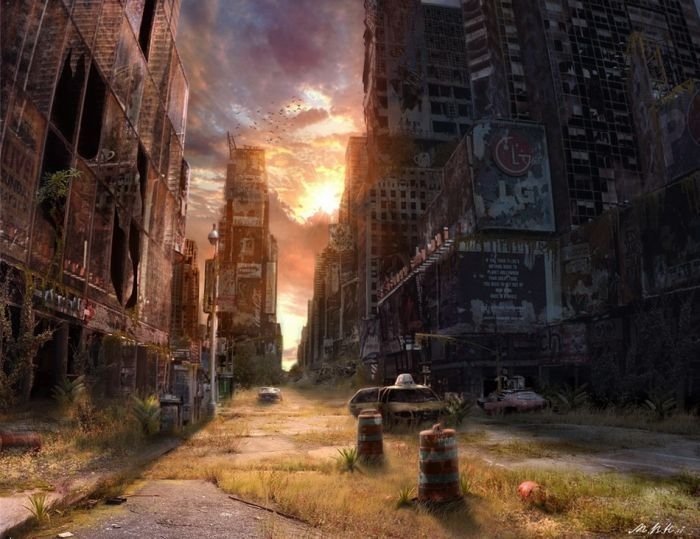 post apocalyptic painting