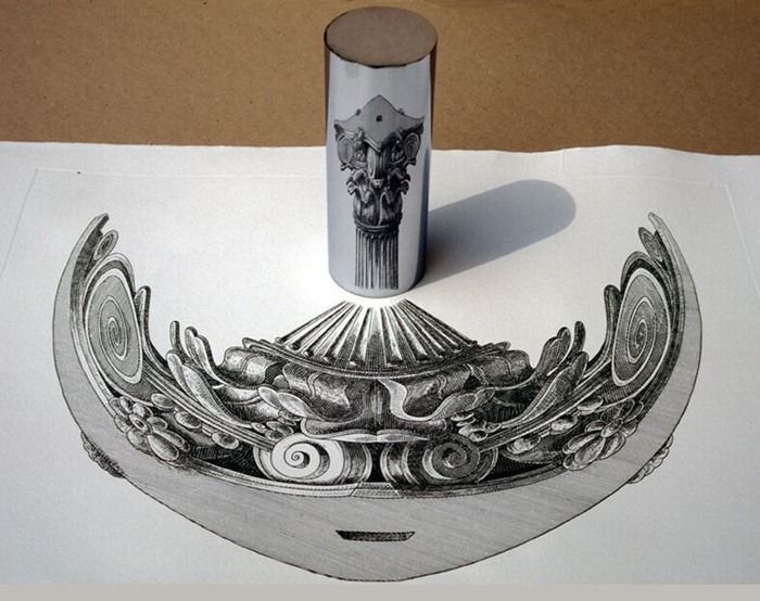 Anamorphic art, by István Orosz