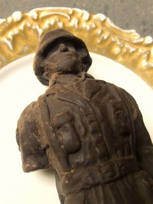 military chocolate food art