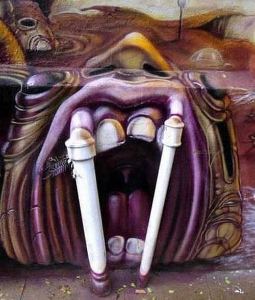 Creative graffiti, Brazil