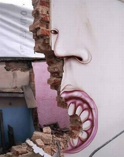 Creative graffiti, Brazil