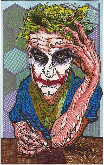 Illustration inspired by Heath Ledger's Joker