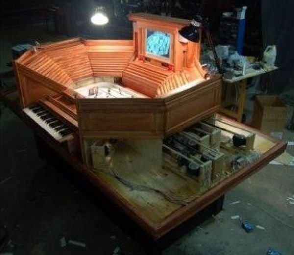 unusual piano design