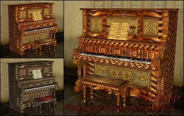 unusual piano design