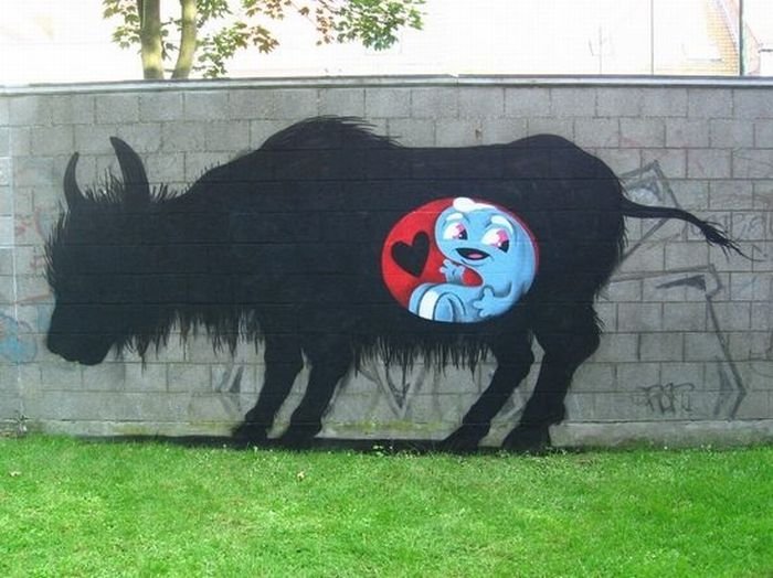 animal street art graffiti