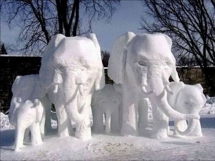 snow sculpture