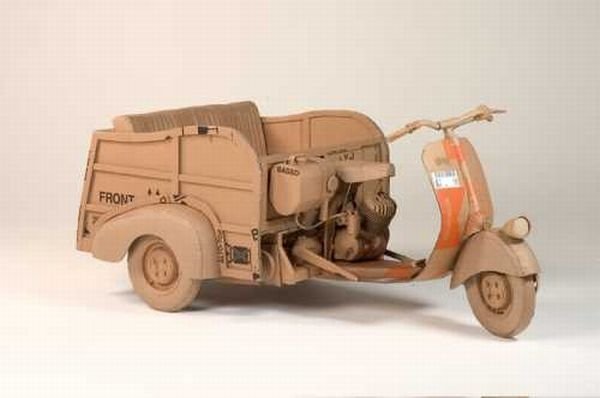 Cardboard vehicle by Chris Gilmour