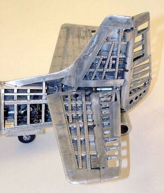 Aluminum airplane model by Young C. Park