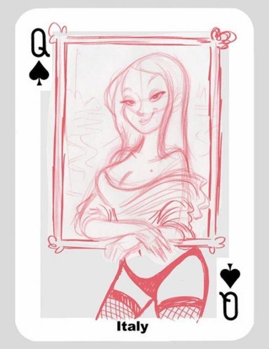 queen playing card