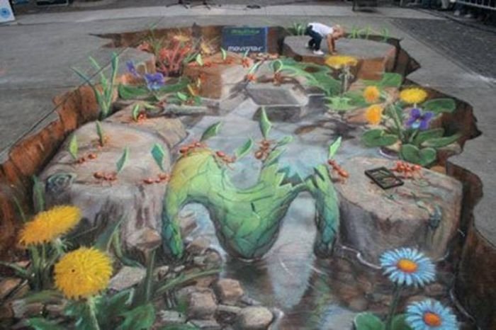 3D street art