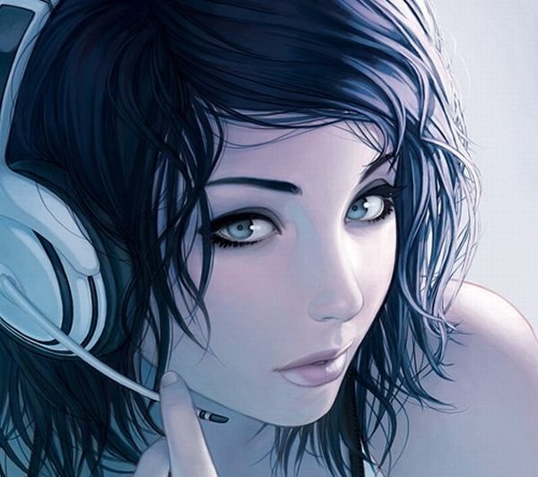 computer graphics digital painting girl illustration