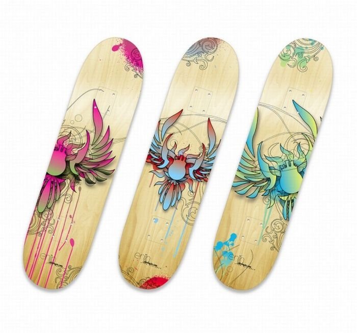 skateboard art