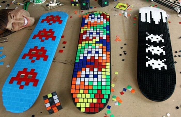 skateboard art