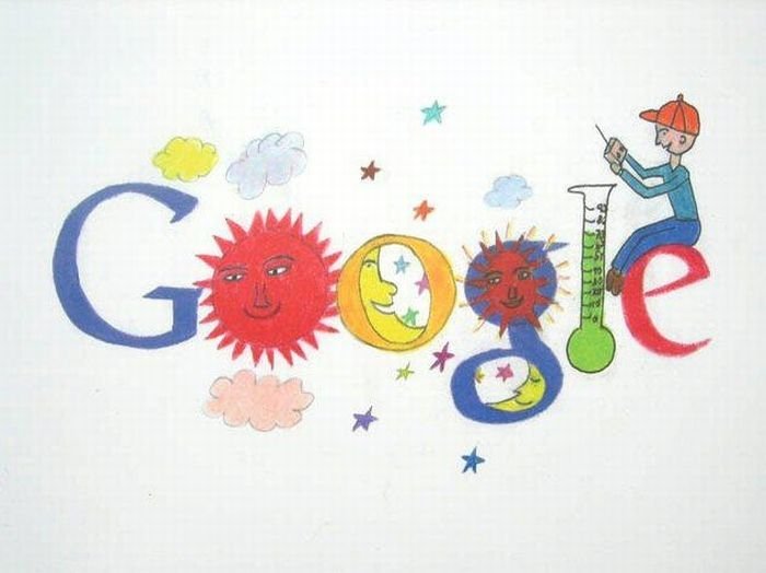 google logo by kids