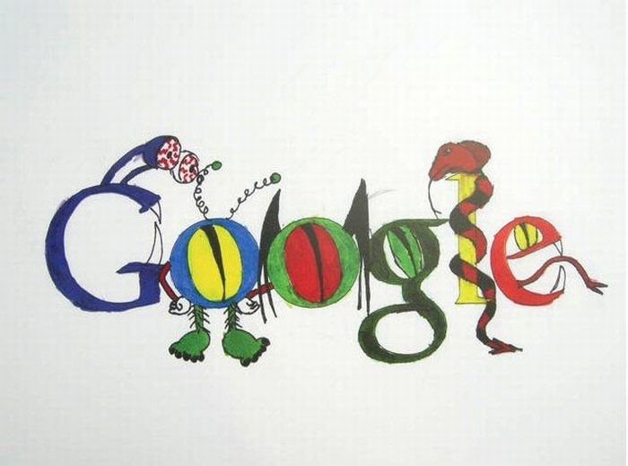 google logo by kids