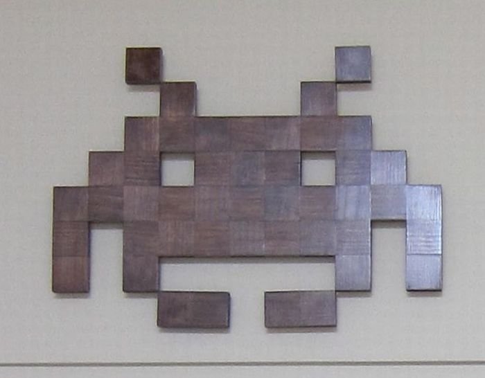 8-Bit wood art by Jeff Swenty