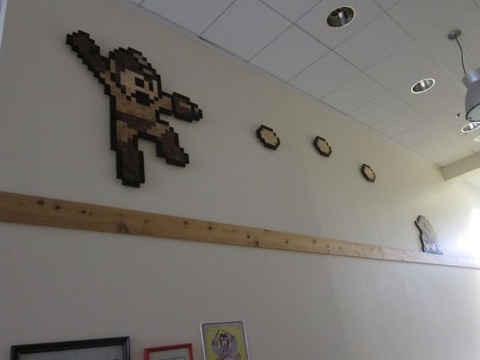 8-Bit wood art by Jeff Swenty