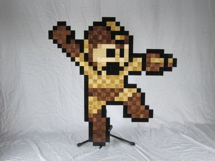 8-Bit wood art by Jeff Swenty