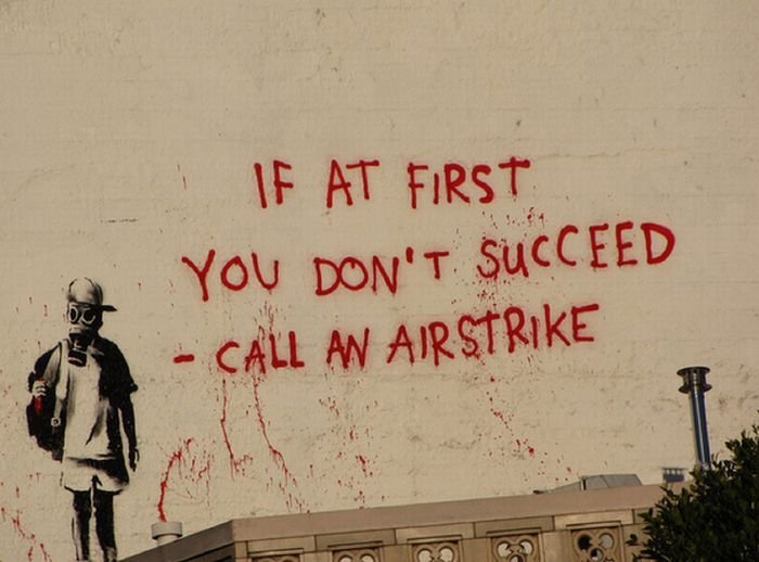 Graffiti drawings by Banksy