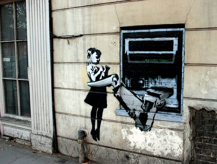 Graffiti drawings by Banksy