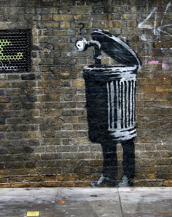 Graffiti drawings by Banksy