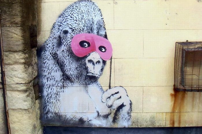 Graffiti drawings by Banksy