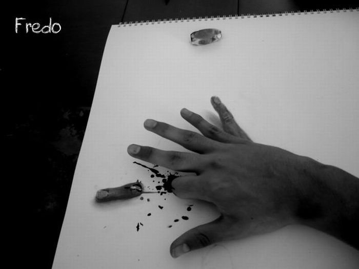 3D drawings by 17-year-old Chilean artist Fredo