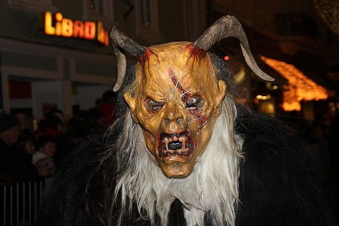 Krampus, evil companion of St. Nicholas