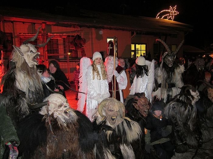 Krampus, evil companion of St. Nicholas