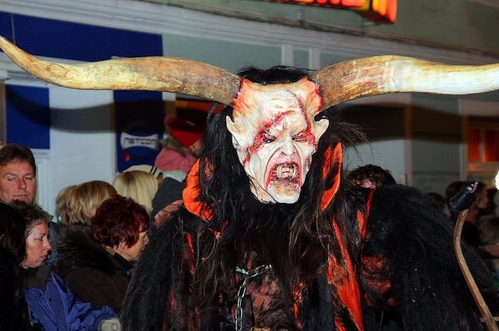 Krampus, evil companion of St. Nicholas